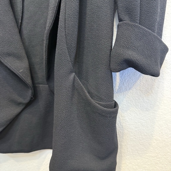 French Mauve Melanie Knit Jacket Black Size Med Blazer Stylish Comfortable Work - Picture 2 of 8